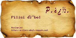 Pilisi Ábel névjegykártya